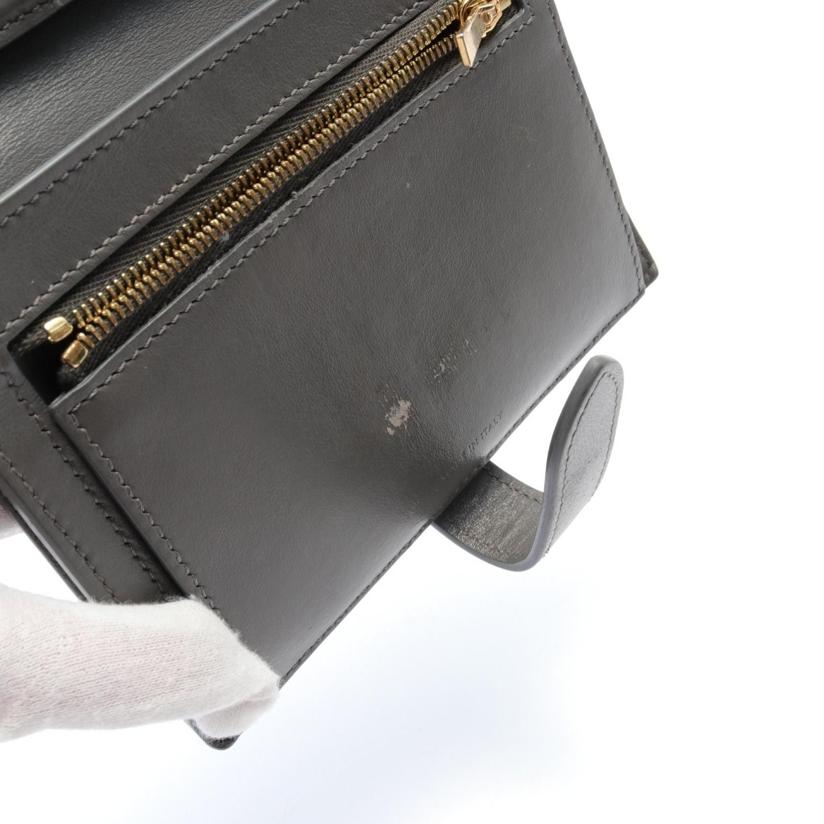 Celine Celine Leather Bifold Wallet Leather Short Wallet 10B643BFP in Very Good Condition Size ONE SIZE - 7 Thumbnail