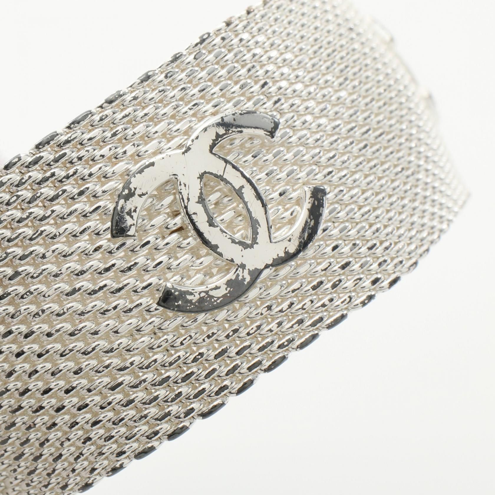 Chanel Chanel CC Mesh Bracelet Metal Bracelet 96A in Good Condition Size ONE SIZE - 4 Thumbnail