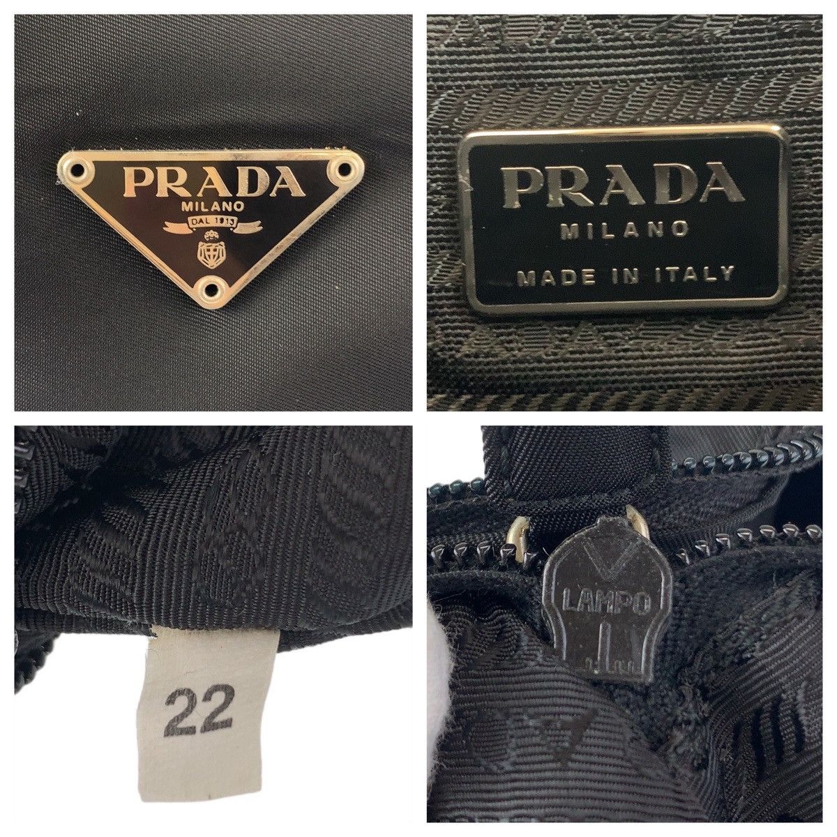 Prada Prada Prada Nylon Tessuto Logo Plate Shoulder Bag Canvas Crossbody Bag 408547 in Great Condition Size ONE SIZE - 9 Thumbnail