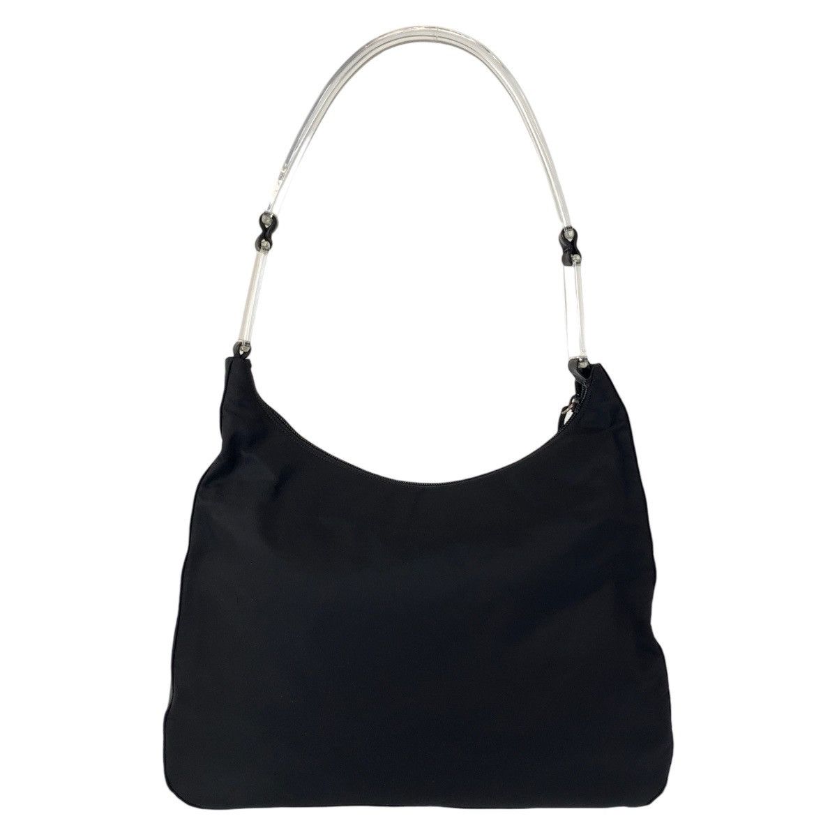 Prada Prada Prada Nylon Tessuto Logo Plate Shoulder Bag Canvas Crossbody Bag 408547 in Great Condition Size ONE SIZE - 2 Thumbnail