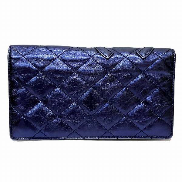 Chanel Chanel Chanel Cambon Line Leather Bifold Wallet A26717 Leather Long Wallet A26717 in Good Condition Size ONE SIZE - 9 Thumbnail