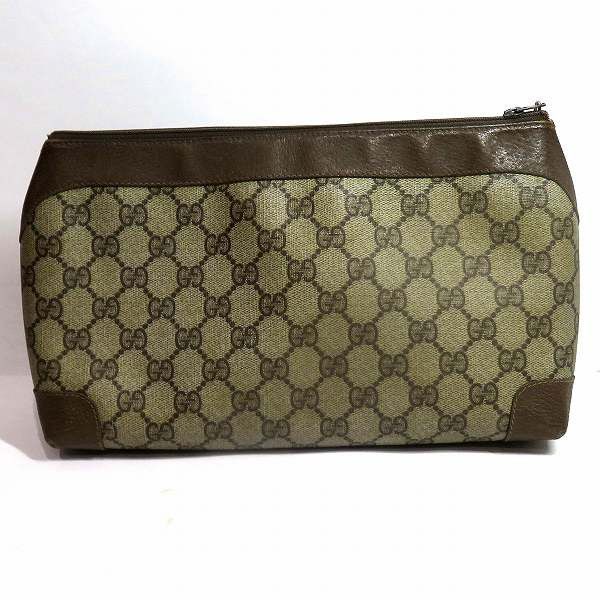 Gucci Gucci Gucci Old GG Supreme Pouch 0149040597 Canvas Vanity Bag 0149040597 in Fair Condition Size ONE SIZE - 2 Thumbnail