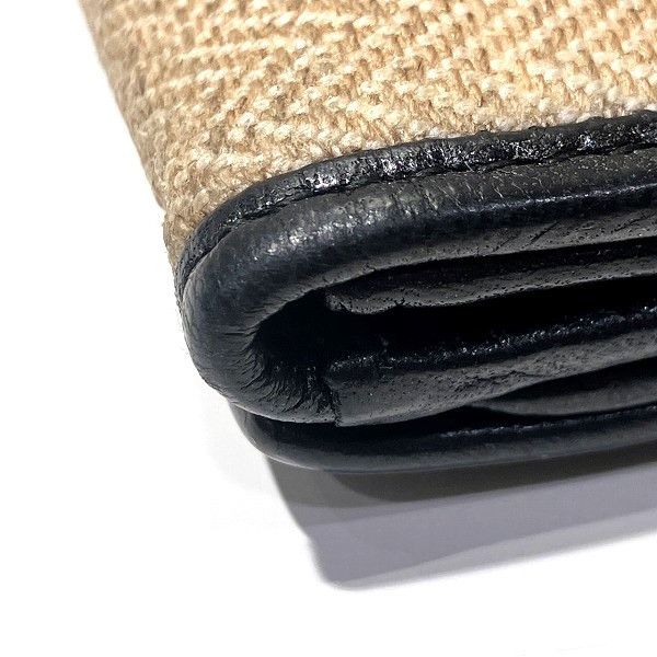 Bvlgari Bvlgari Bvlgari Leather PVC Canvas Wallet Canvas Short Wallet 30168 in Good Condition Size ONE SIZE - 8 Thumbnail