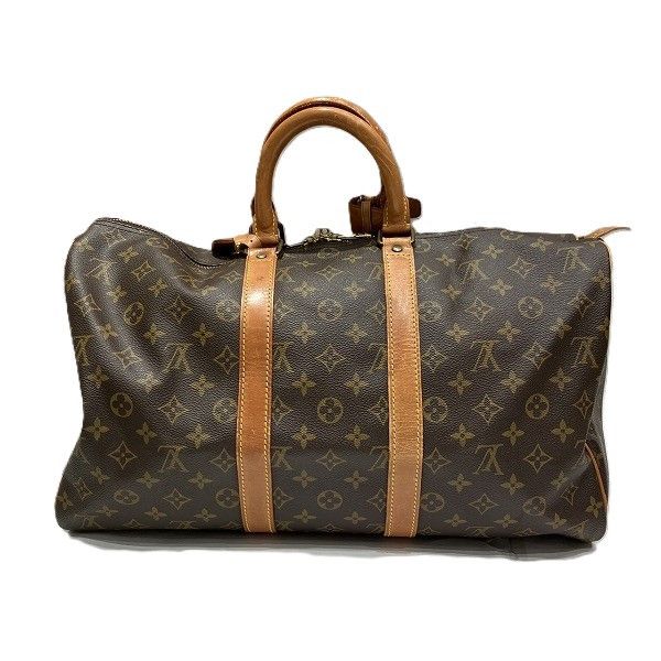 Louis Vuitton Louis Vuitton Louis Vuitton Monogram Keepall 45 Bag M41428 Canvas Travel Bag M41428 in Good Condition Size ONE SIZE - 2 Thumbnail