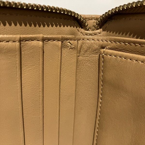 Other Other Cole Haan Beige Bifold Wallet PVC Leather Canvas Short Wallet in Good Condition Size ONE SIZE - 9 Thumbnail
