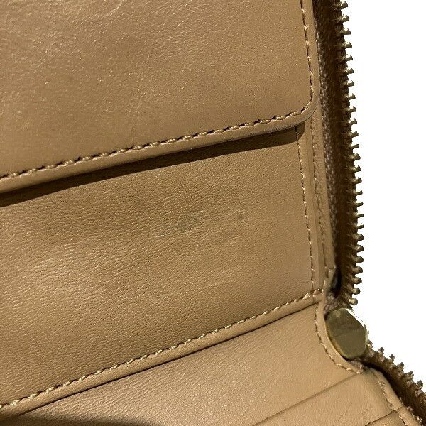 Other Other Cole Haan Beige Bifold Wallet PVC Leather Canvas Short Wallet in Good Condition Size ONE SIZE - 8 Thumbnail