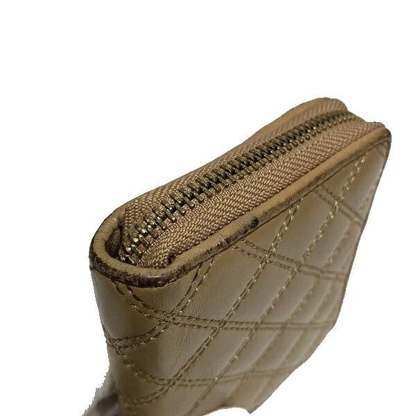 Other Other Cole Haan Beige Bifold Wallet PVC Leather Canvas Short Wallet in Good Condition Size ONE SIZE - 3 Thumbnail
