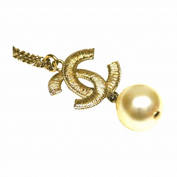 Chanel Chanel Chanel Coco Mark Drop Pearl Necklace Metal Necklace A86181 Y09555 Z2048 in Good Condition Size ONE SIZE - 9 Thumbnail