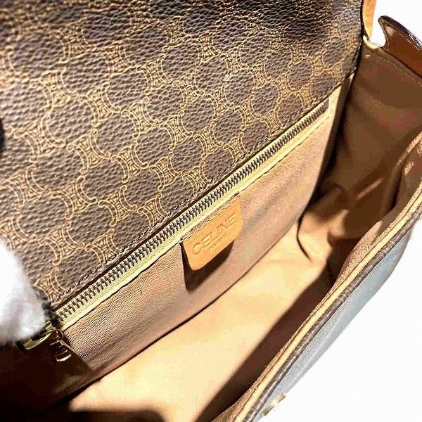 Celine Celine Celine Macadam PVC Shoulder Bag Canvas Shoulder Bag in Fair Condition Size ONE SIZE - 6 Thumbnail