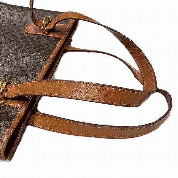 Celine Celine Celine Macadam Bag PVC Leather Shoulder Handbag Canvas Shoulder Bag in Fair Condition Size ONE SIZE - 9 Thumbnail