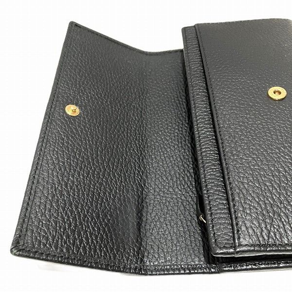 Gucci Gucci Gucci Leather Petit Marmont Bifold Wallet Leather Long Wallet 456116 in Good Condition Size ONE SIZE - 6 Thumbnail