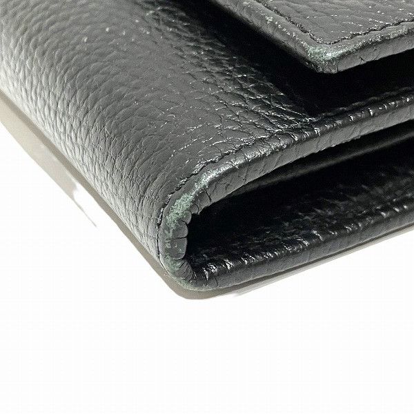 Gucci Gucci Gucci Leather Petit Marmont Bifold Wallet Leather Long Wallet 456116 in Good Condition Size ONE SIZE - 7 Thumbnail
