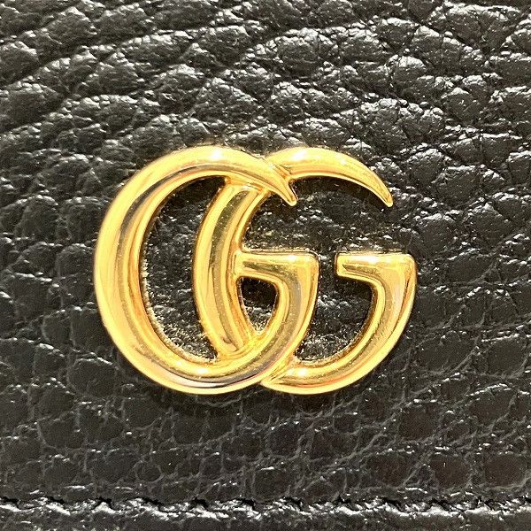 Gucci Gucci Gucci Leather Petit Marmont Bifold Wallet Leather Long Wallet 456116 in Good Condition Size ONE SIZE - 4 Thumbnail