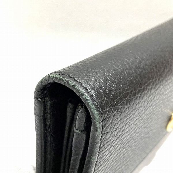 Gucci Gucci Gucci Leather Petit Marmont Bifold Wallet Leather Long Wallet 456116 in Good Condition Size ONE SIZE - 3 Thumbnail