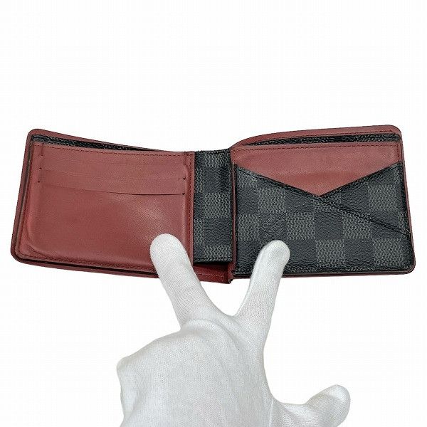 Louis Vuitton Louis Vuitton Louis Vuitton Damier Graphite Wallet N63260 Canvas Short Wallet N63260 in Good Condition Size ONE SIZE - 2 Thumbnail