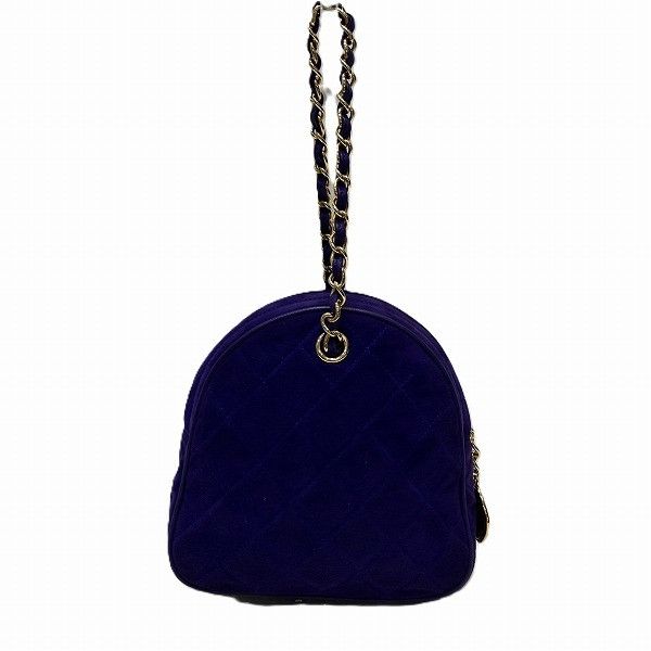 Chanel Chanel Chanel Matelasse Mini Chain Handbag Purple Leather Handbag 1106125 in Great Condition Size ONE SIZE - 2 Thumbnail