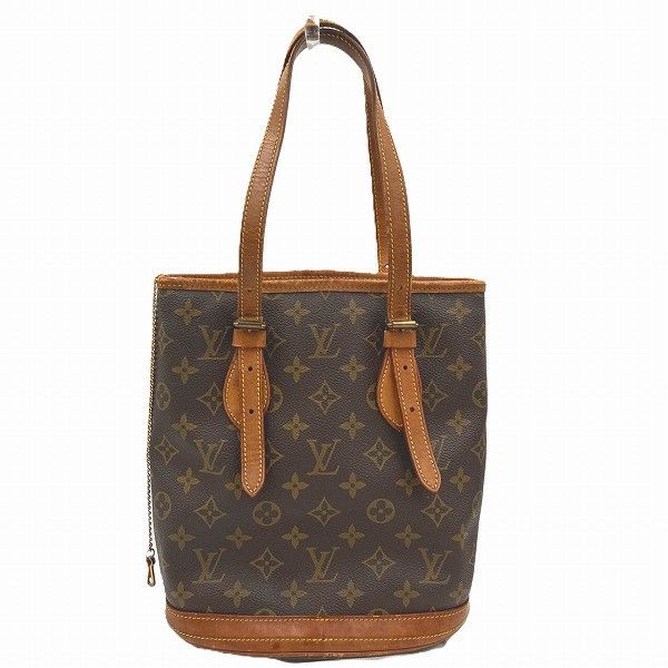 Louis Vuitton Louis Vuitton Louis Vuitton Monogram Petit Bucket Tote Bag Canvas Tote Bag M42238 Size ONE SIZE - 2 Thumbnail