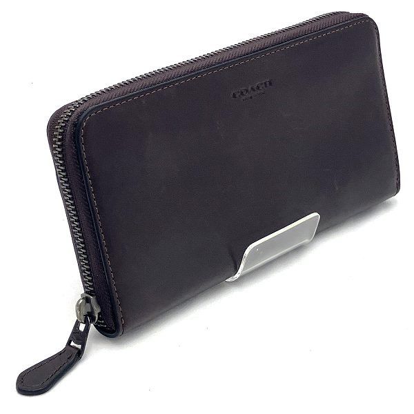 Coach Coach Coach Leather Zip Around Long Wallet 5014 Leather Long Wallet 5014 Size ONE SIZE - 3 Thumbnail
