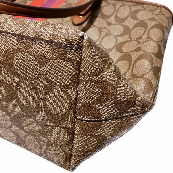 Coach Coach Coach Varsity Stripe City Zip Tote Bag F38405 Canvas Tote Bag F38405 in Good Condition Size ONE SIZE - 7 Thumbnail