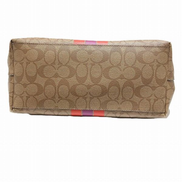 Coach Coach Coach Varsity Stripe City Zip Tote Bag F38405 Canvas Tote Bag F38405 in Good Condition Size ONE SIZE - 3 Thumbnail