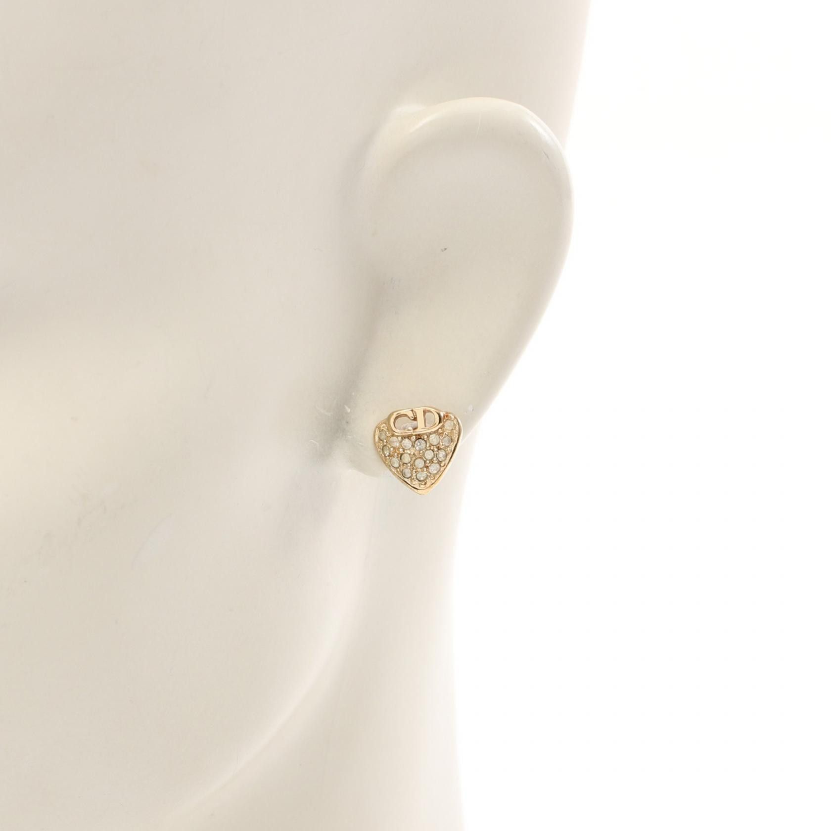 Dior Dior CD Rhinestone Stud Earrings Metal Earrings in Great Condition Size ONE SIZE - 4 Thumbnail