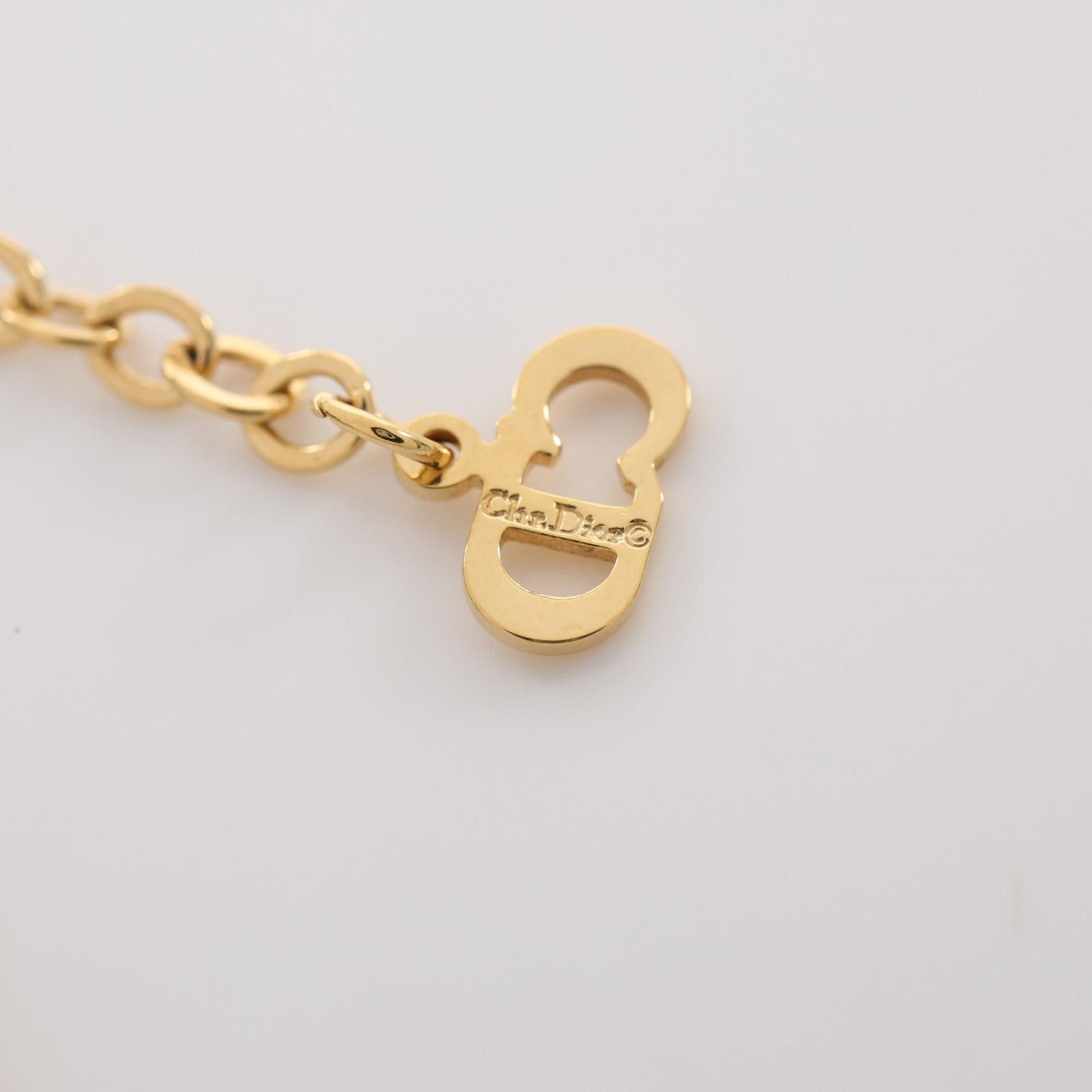 Dior Dior Logo Rhinestone Chain Necklace Metal Necklace in Great Condition Size ONE SIZE - 4 Thumbnail