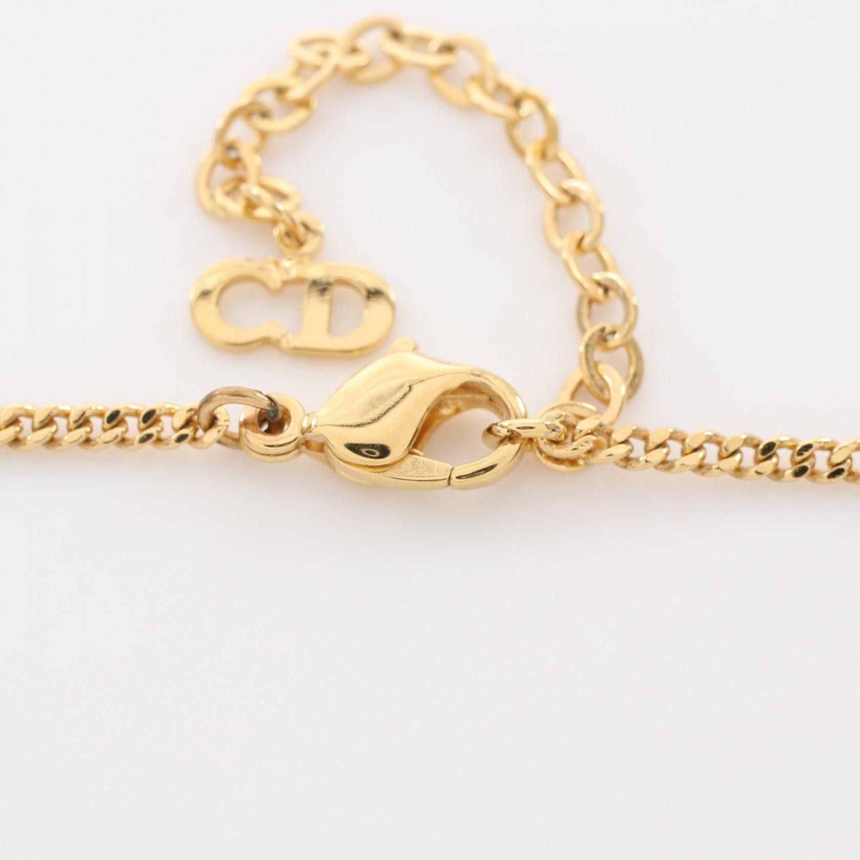 Dior Dior Logo Rhinestone Chain Necklace Metal Necklace in Great Condition Size ONE SIZE - 3 Thumbnail