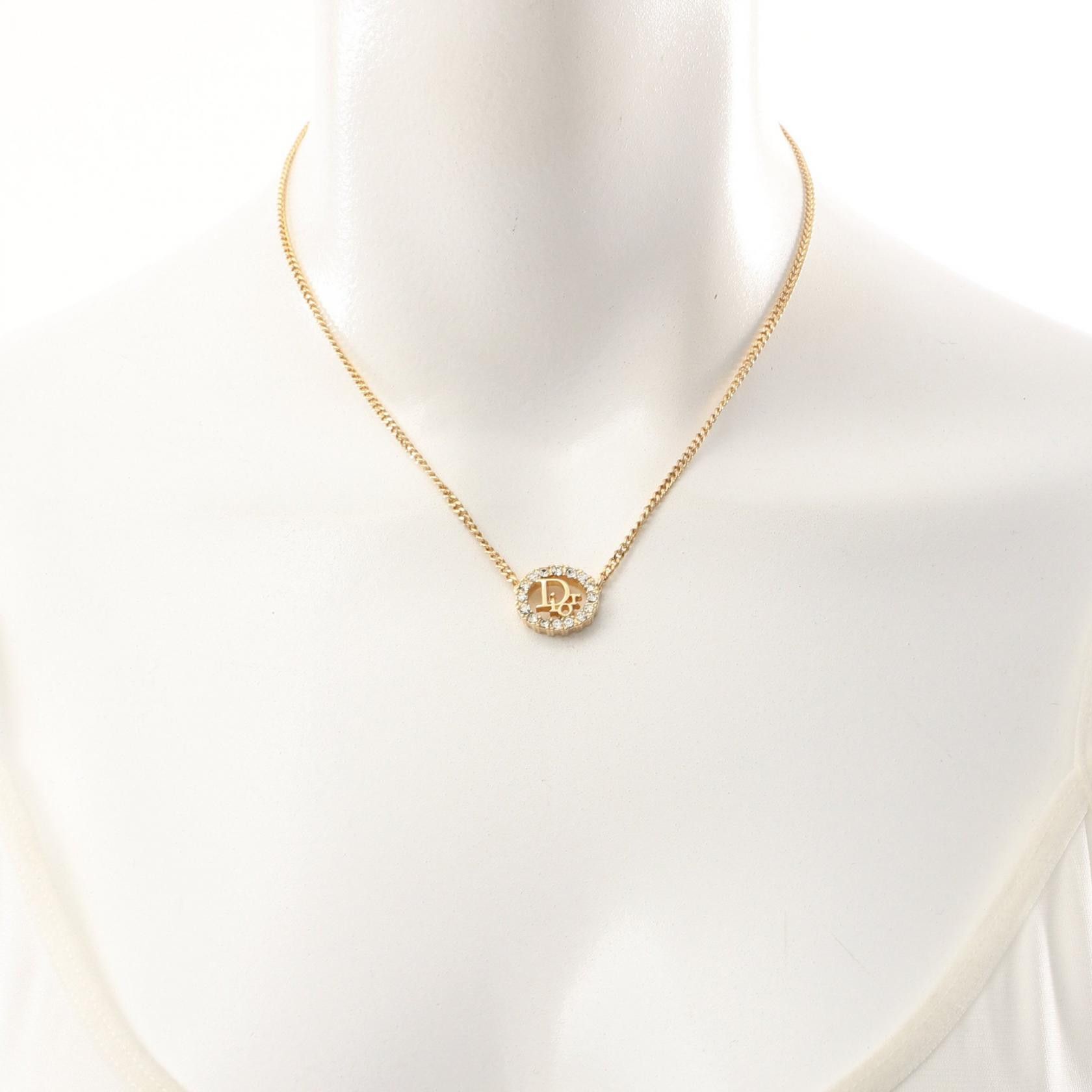 Dior Dior Logo Rhinestone Chain Necklace Metal Necklace in Great Condition Size ONE SIZE - 5 Thumbnail