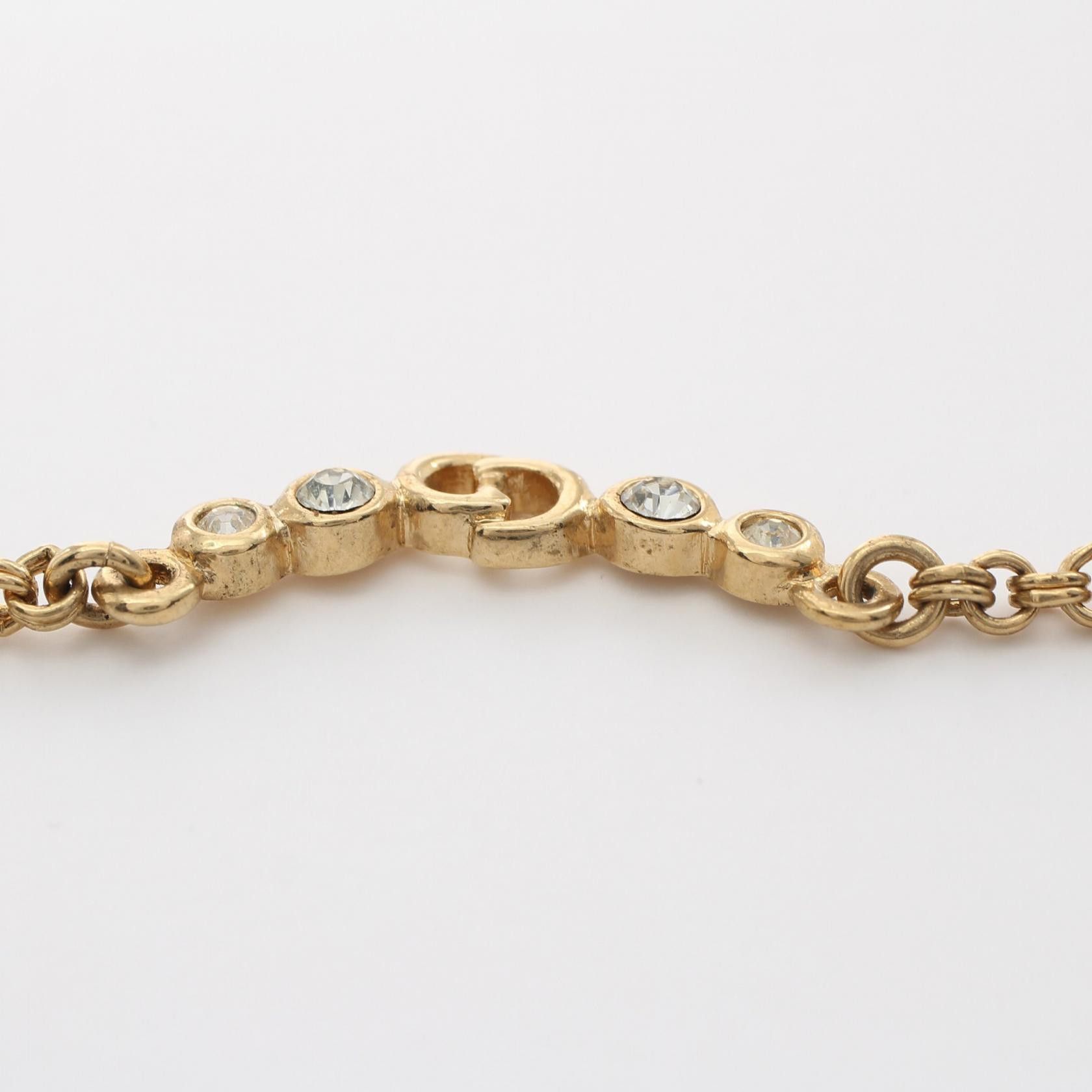 Dior Dior CD Logo Rhinestone Necklace Metal Necklace in Great Condition Size ONE SIZE - 7 Thumbnail