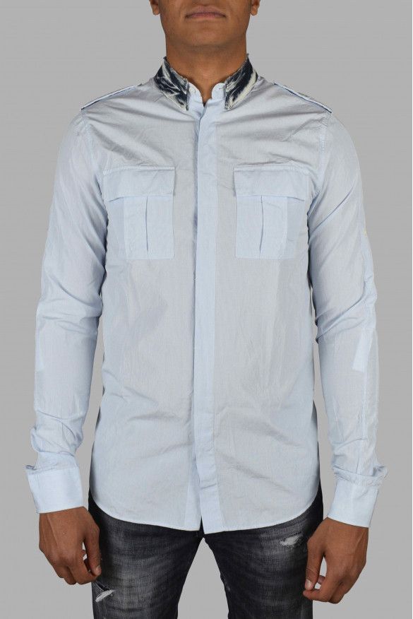 Balmain Shirt with denim collar Size US S / EU 44-46 / 1 - 2 Thumbnail