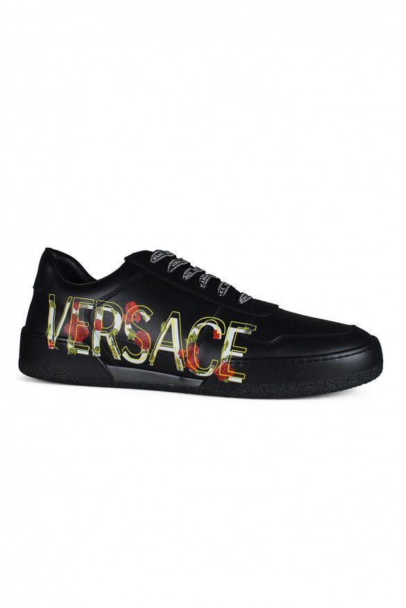 Versace Sneakers Black Floral Size US 10 / EU 43 - 2 Thumbnail