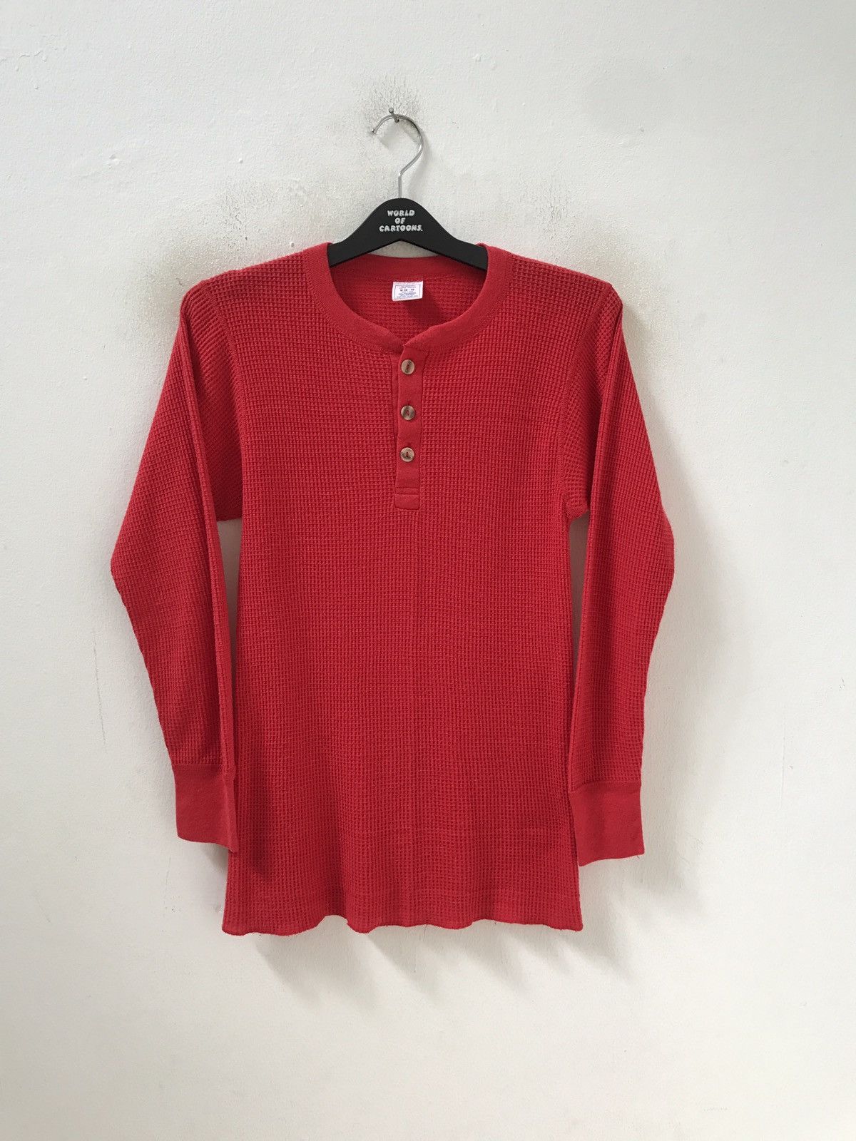 Vintage 80s 90s Long Johns Stretchable LS Thermal Henley Size US M / EU 48-50 / 2 - 1 Thumbnail
