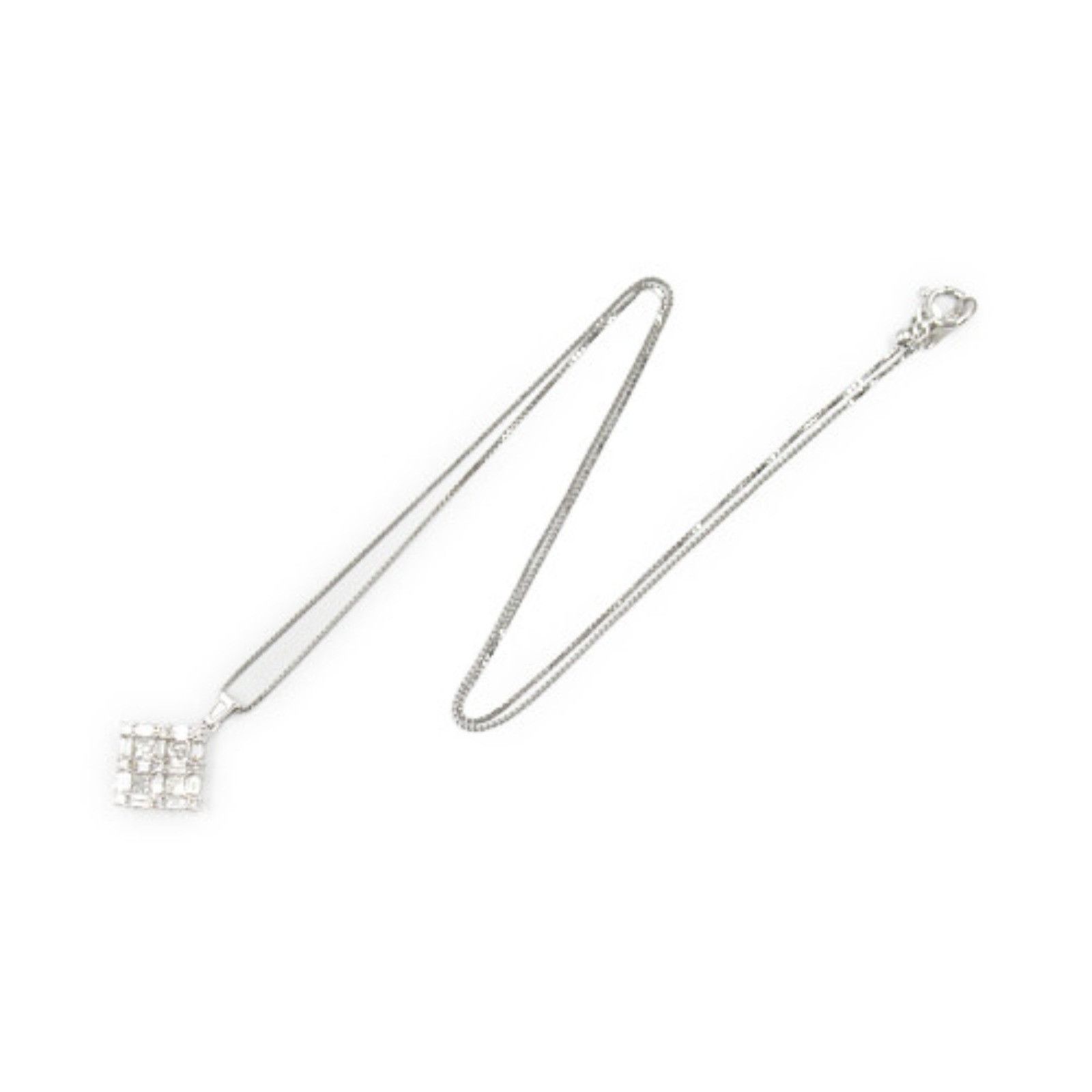Other Other 18K Diamond Necklace Metal Necklace in Great Condition Size ONE SIZE - 3 Thumbnail