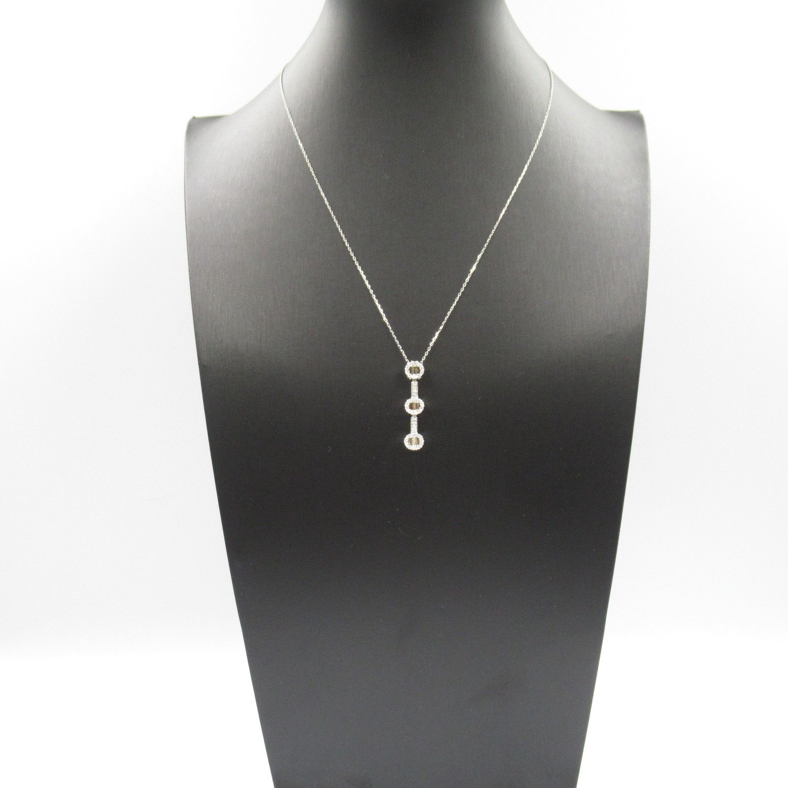 Other Other 18K Diamond Drop Necklace Metal Necklace in Great Condition Size ONE SIZE - 6 Thumbnail