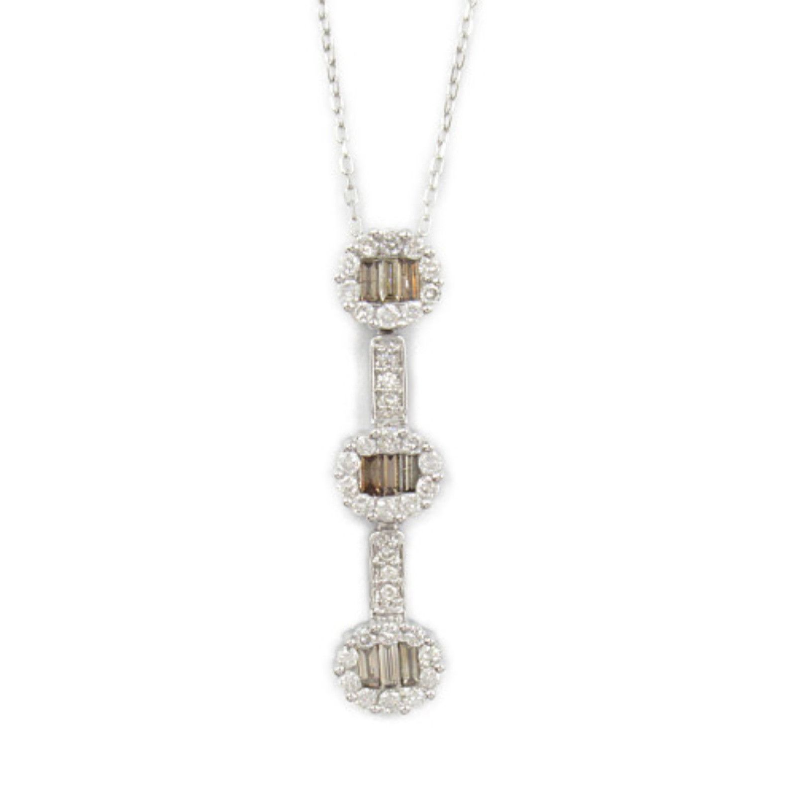 Other Other 18K Diamond Drop Necklace Metal Necklace in Great Condition Size ONE SIZE - 2 Thumbnail