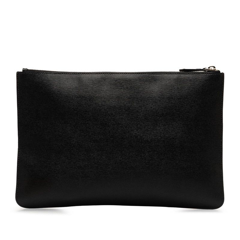 Fendi Fendi Fendi Karl Lagerfeld Leather Clutch Bag Leather Clutch Bag 7N0078 in Great Condition Size ONE SIZE - 3 Thumbnail