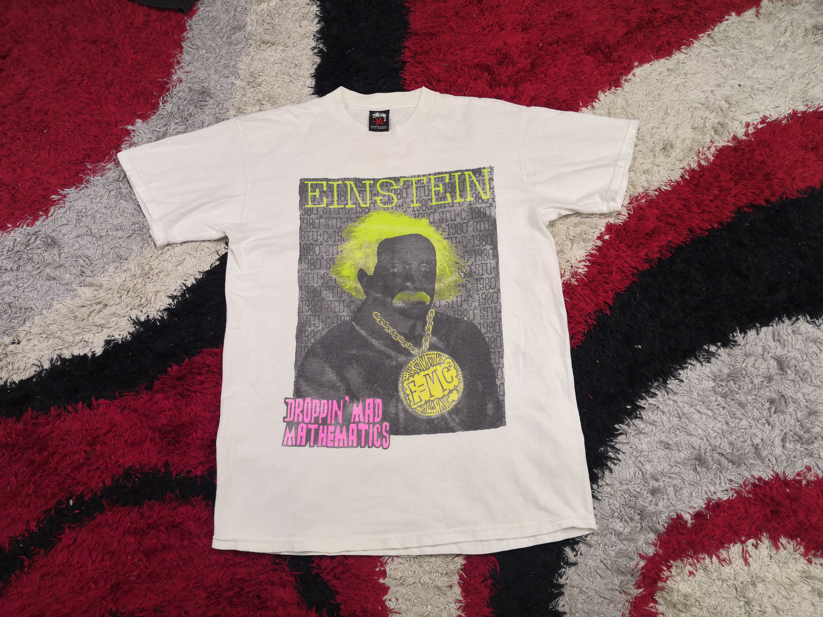 Stussy RARE!!! Vintage 90's Stussy X Albert Einstein T-Shirt