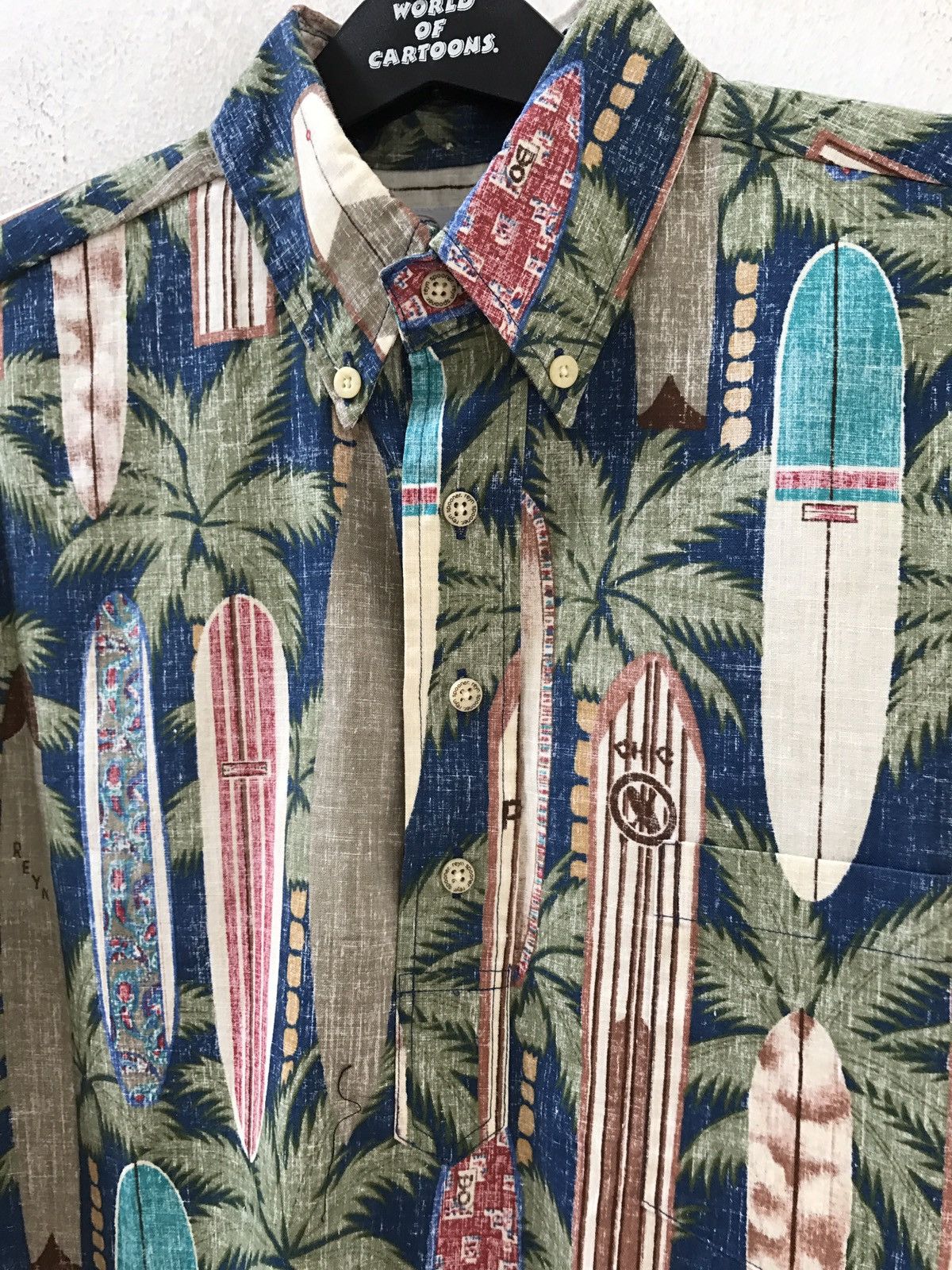 Reyn Spooner Vintage Reyn Spooner Palm Trees Surfboards Reverse Print Size US S / EU 44-46 / 1 - 7 Thumbnail