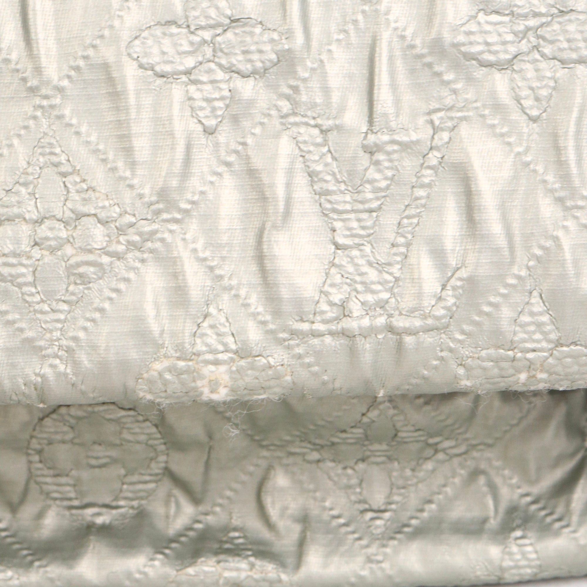 Louis Vuitton LOUIS VUITTON - Louis Vuitton Limelight Limited Edition Pouch in Silver Monogrammed Silk Size ONE SIZE - 5 Thumbnail