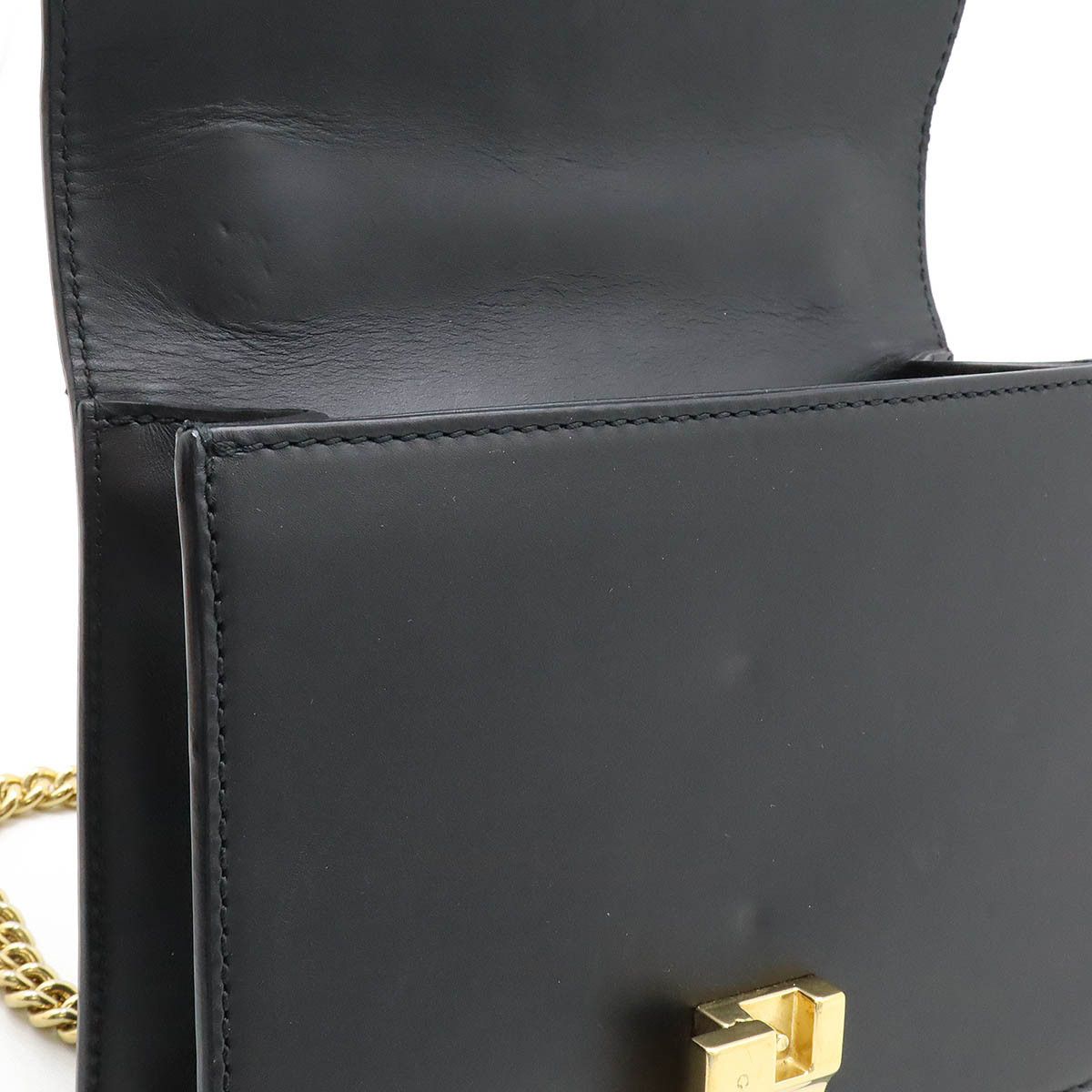 Gucci Gucci Gucci Sylvie Leather Mini Chain Bag Black Leather Crossbody Bag 431666 in Very Good Condition Size ONE SIZE - 6 Thumbnail