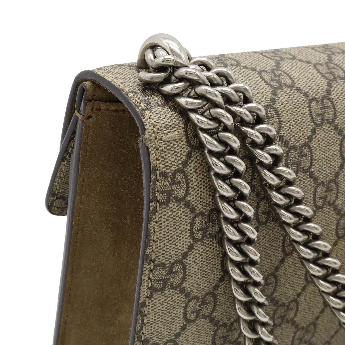 Gucci Gucci Gucci Dionysus GG Supreme Chain Bag Canvas Crossbody Bag 421970 in Very Good Condition Size ONE SIZE - 4 Thumbnail