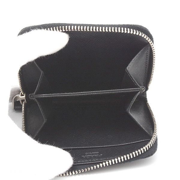 Prada Prada Prada Saffiano Leather Coin Case Black Leather Coin Case 74761 in Great Condition Size ONE SIZE - 4 Thumbnail