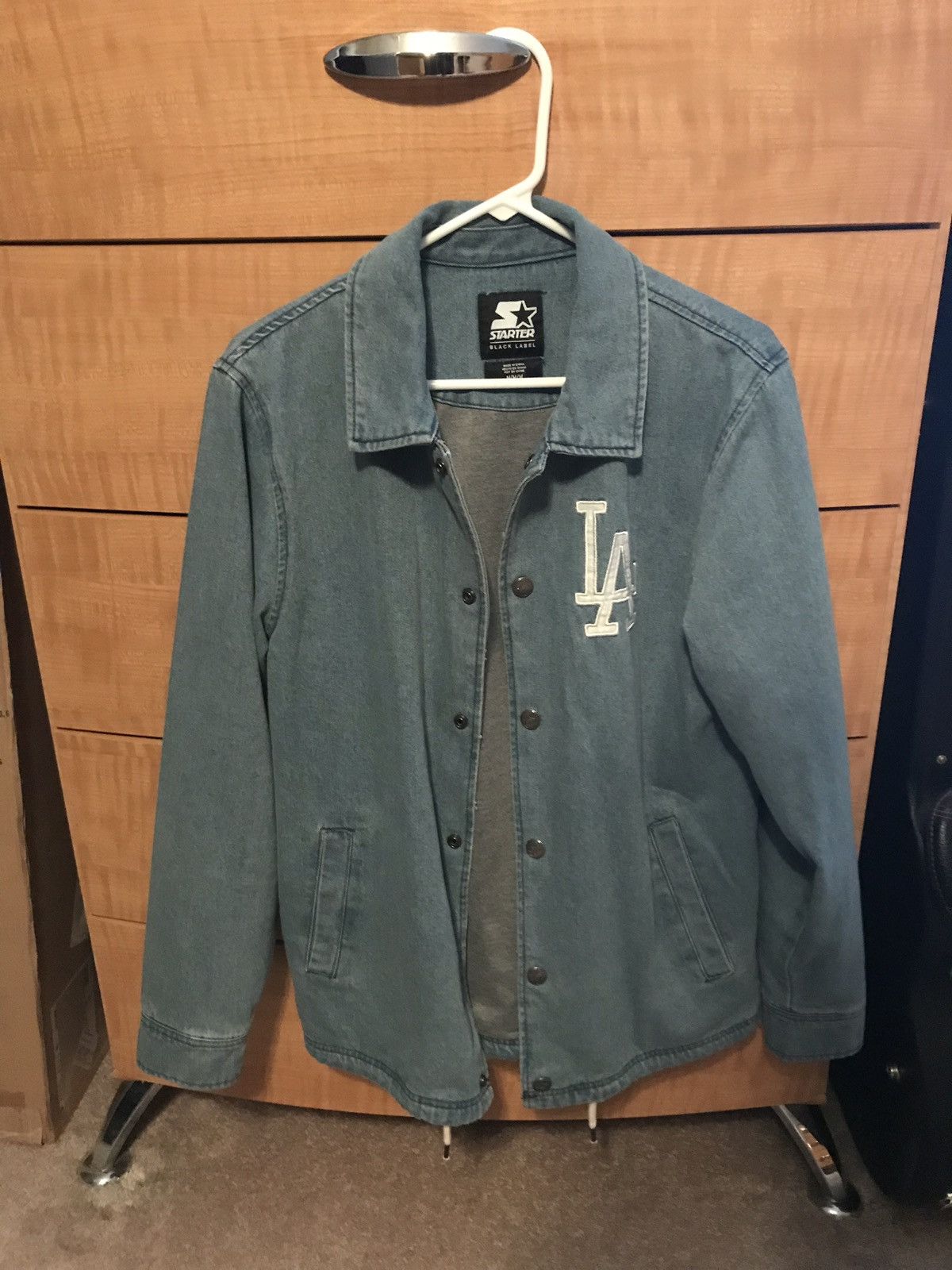 Starter Black Label Los Angeles Dodgers Denim Coach's Jacket for Sale in  Fullerton, CA - OfferUp