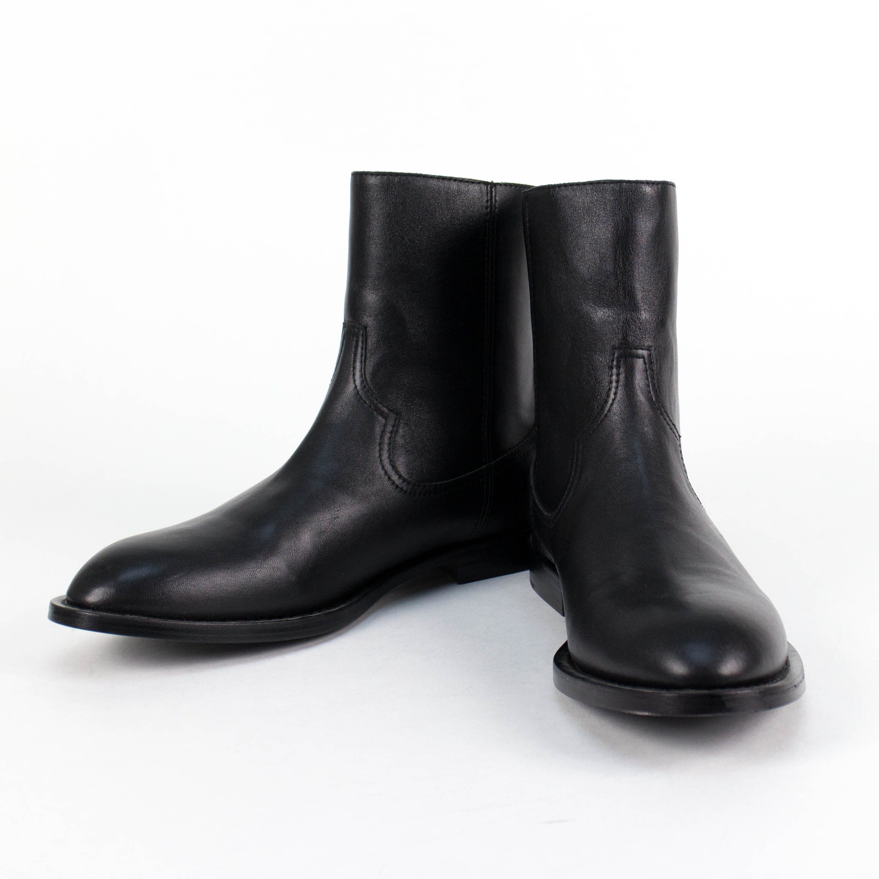 image of Amiri Black Leather Shane Boot Shoes, Men's (Size 11)
