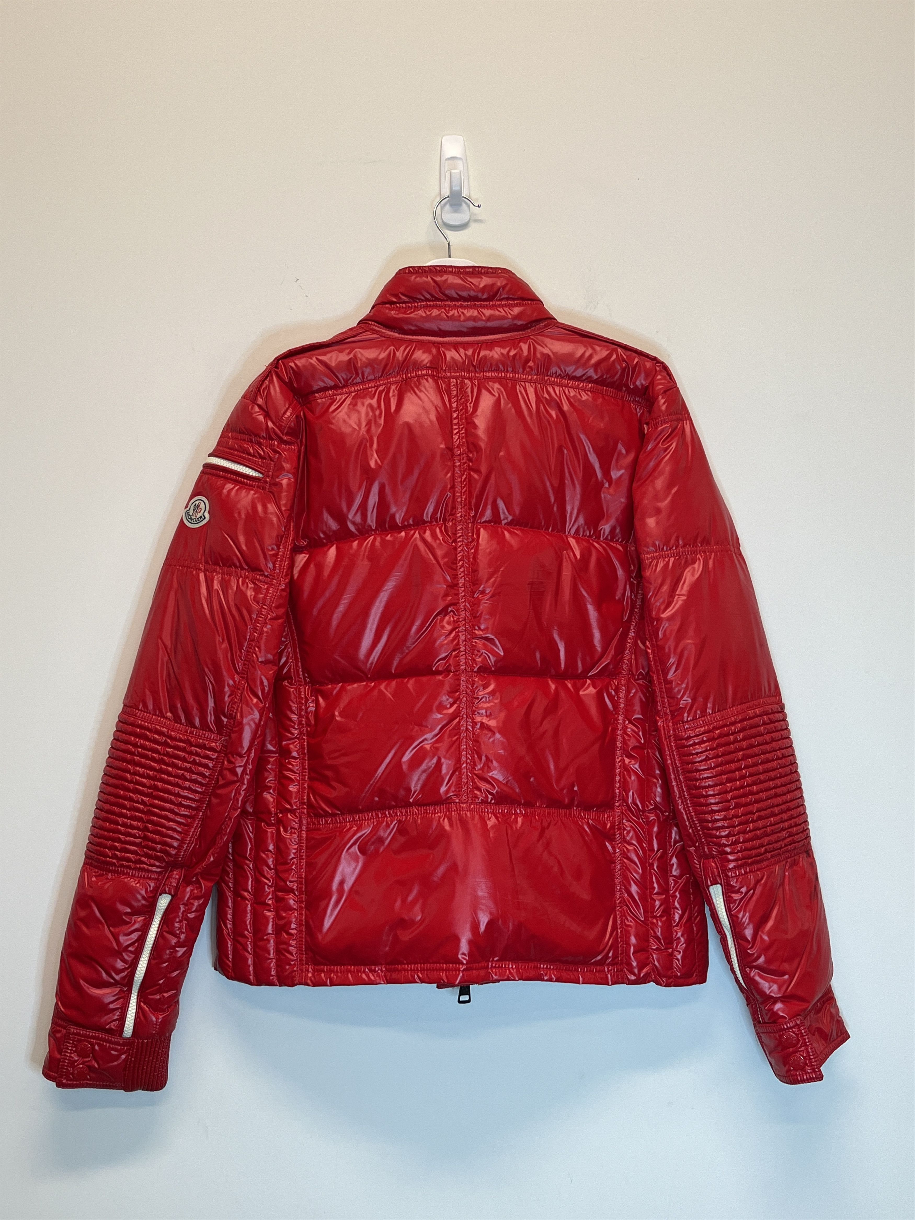 Moncler Berriat Puffy Down Motorcycle Jacket Size US XXL / EU 58 / 5 - 2 Thumbnail