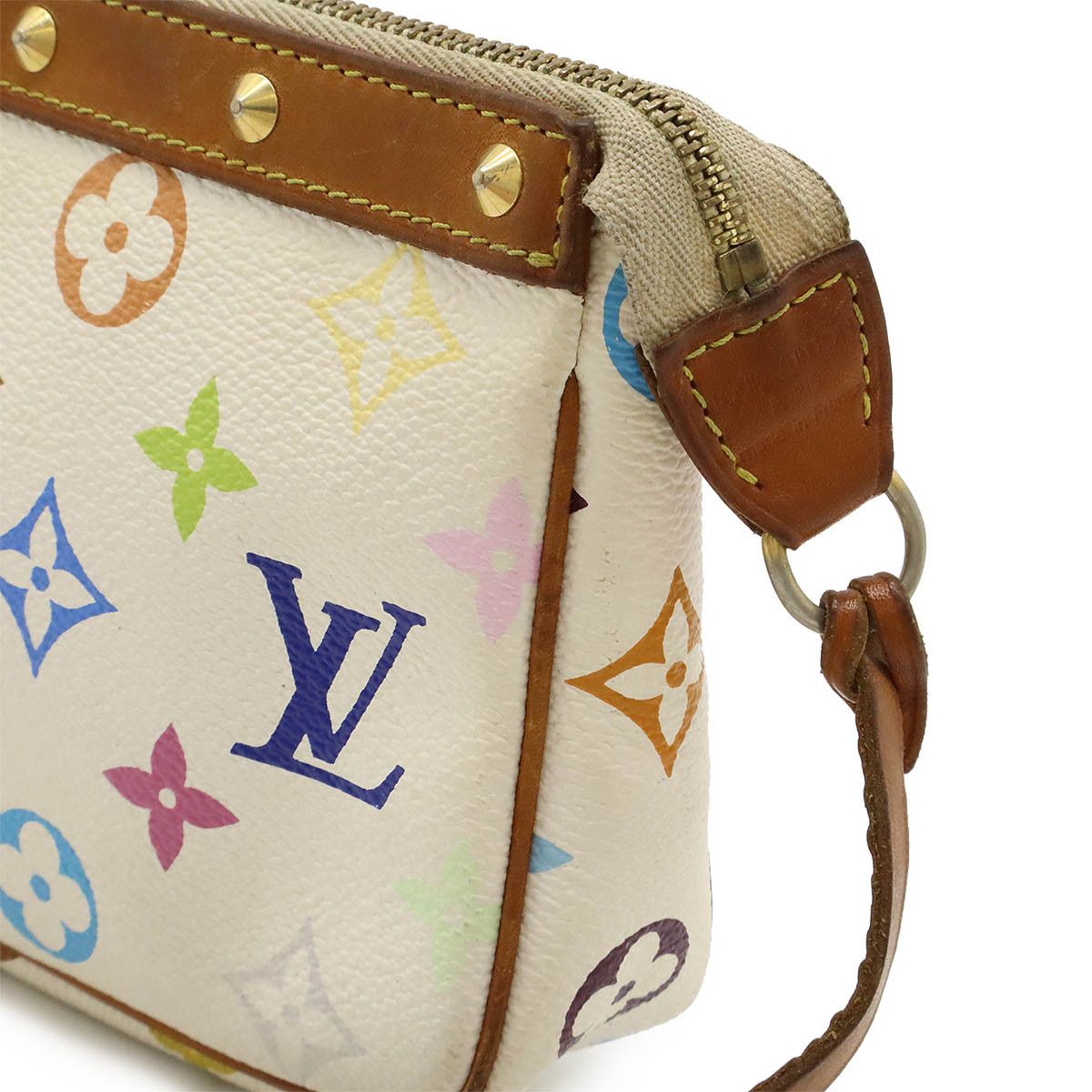 Louis Vuitton Louis Vuitton Louis Vuitton Monogram Multicolor Pochette M92649 Canvas Clutch Bag M92649 in Good Condition Size ONE SIZE - 8 Thumbnail