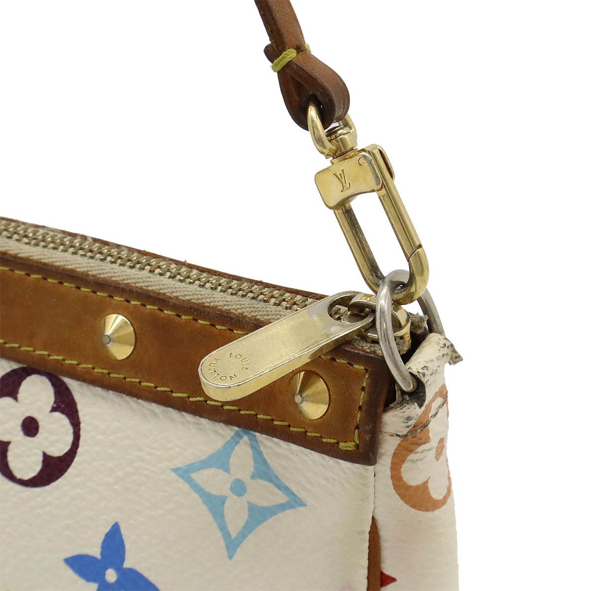 Louis Vuitton Louis Vuitton Louis Vuitton Monogram Multicolor Pochette M92649 Canvas Clutch Bag M92649 in Good Condition Size ONE SIZE - 4 Thumbnail