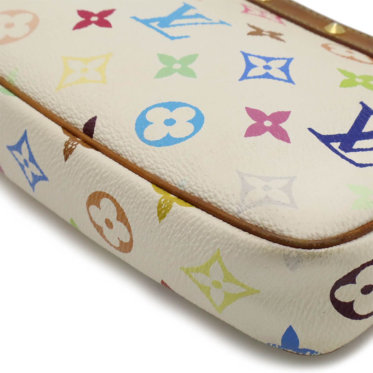 Louis Vuitton Louis Vuitton Louis Vuitton Monogram Multicolor Pochette M92649 Canvas Clutch Bag M92649 in Good Condition Size ONE SIZE - 3 Thumbnail