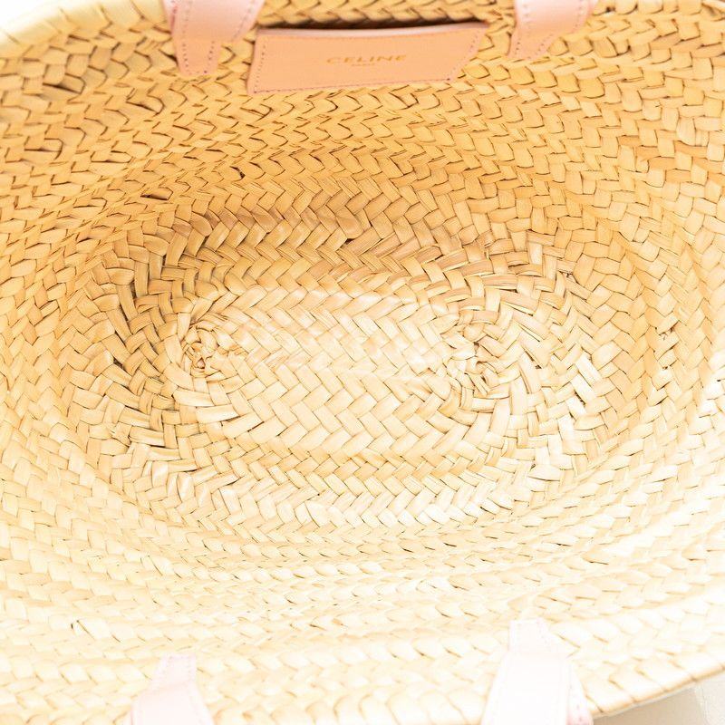 Celine Celine Celine Raffia Leather Triomphe Classic 2WAY Bag Natural Material Handbag in Very Good Condition Size ONE SIZE - 5 Thumbnail