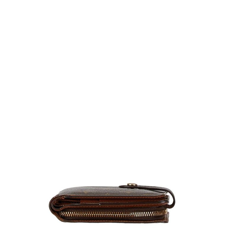 Louis Vuitton Louis Vuitton Louis Vuitton Monogram Bifold Wallet Brown PVC Leather Canvas Short Wallet M61207 in Very Good Condition Size ONE SIZE - 4 Thumbnail